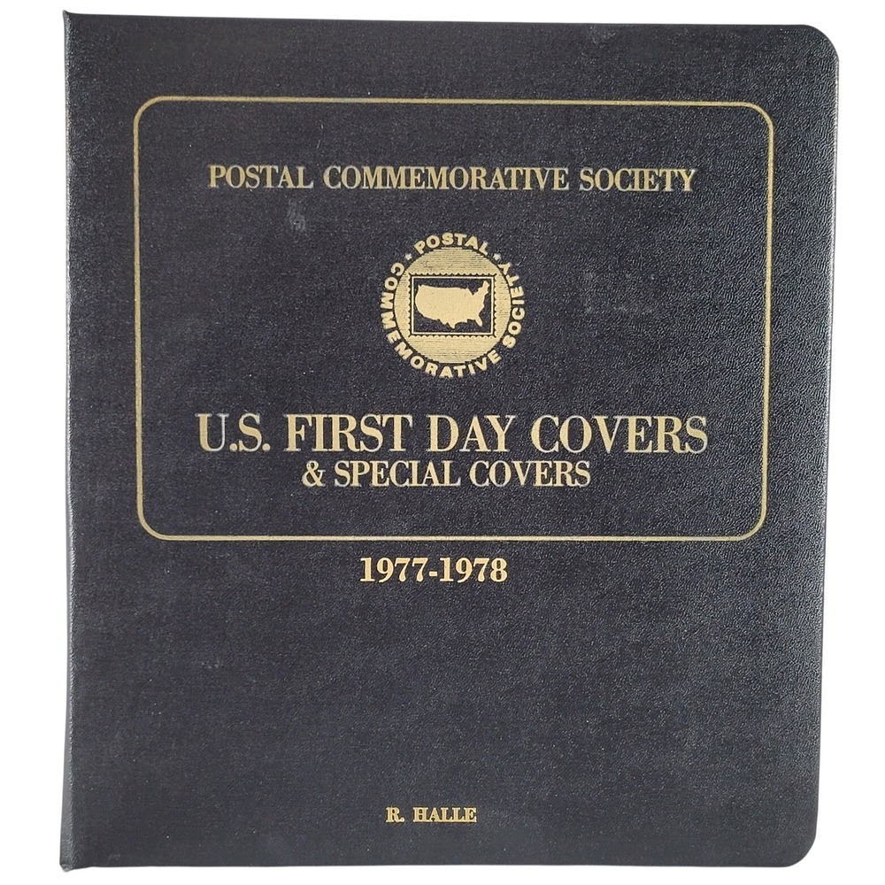 Postal Commemorative Society US First‎ Day Covers 1977 1978 Album Black 38 Pages